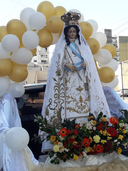 Nuestra Se�ora de la Merced inici� sus recorridos de la procesi�n patronal