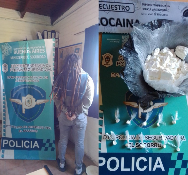 Detuvieron a rosarino que trasladaba coca�na a Pergamino