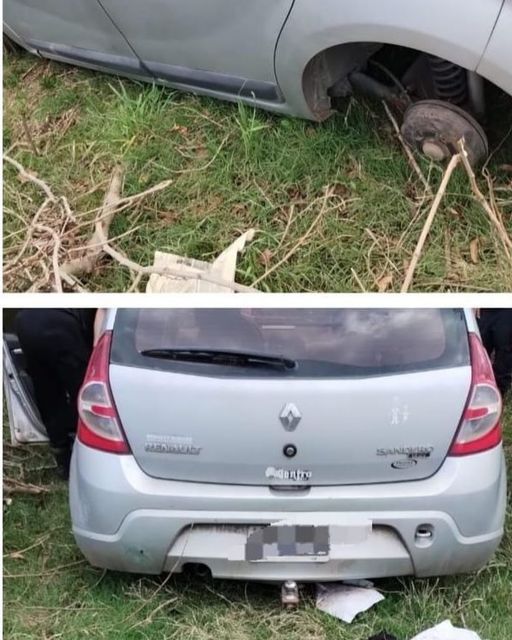 La Policía encontró un auto desmantelado que había  sido robado en San Nicolás