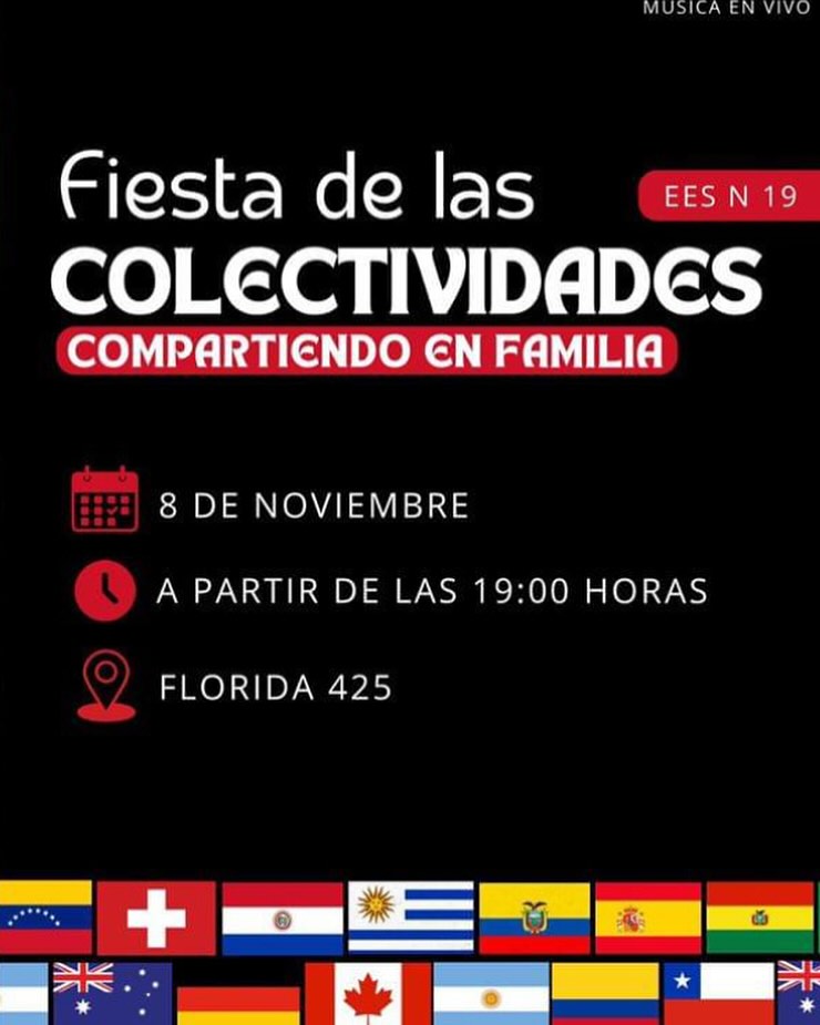 Se viene la fiesta de las colectividades en la secundaria N°19