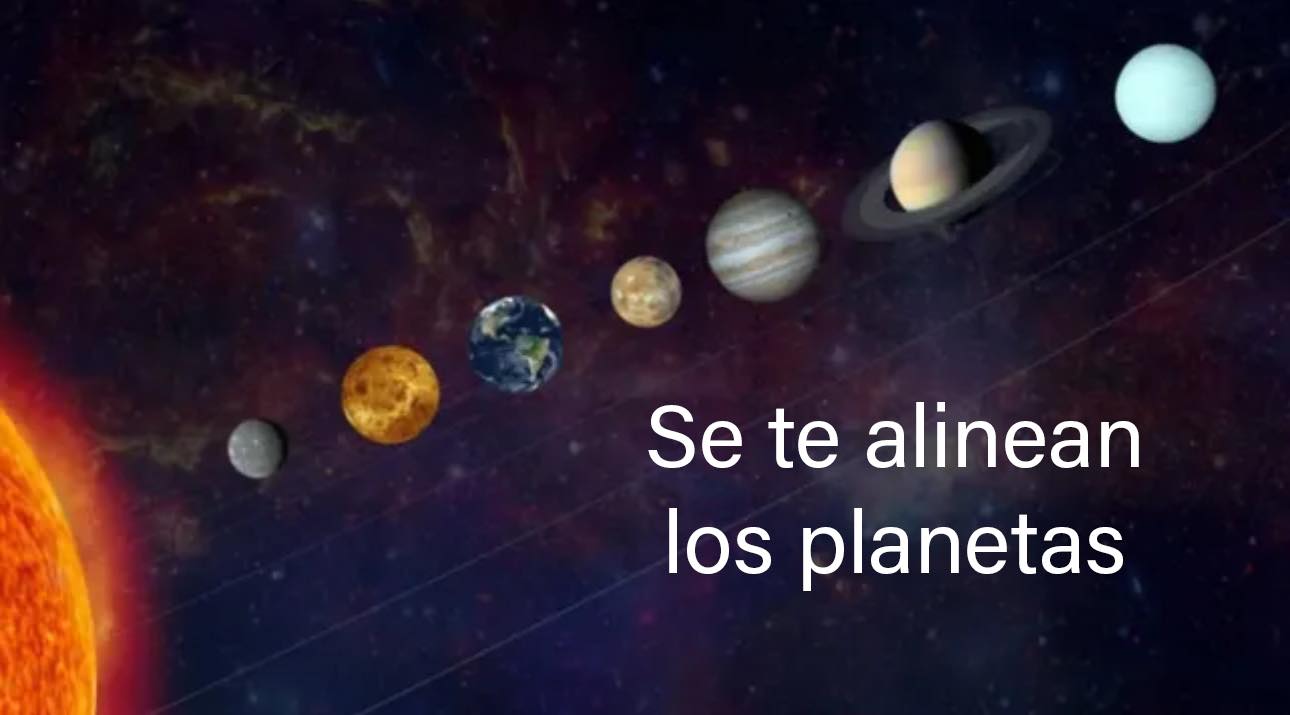 Atención hoy se te alinean los planetas: Un fenómeno astronómico único