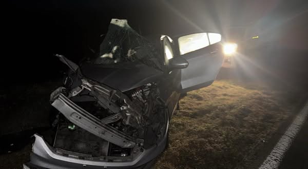 Un herido grave tras impactar contra  un camión estacionado en la ruta 8