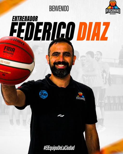 Federico Díaz es el nuevo  entrenador de Pergamino Básquet