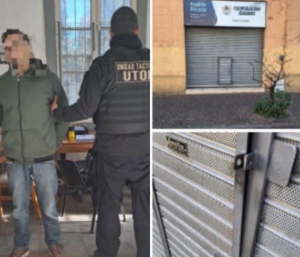 Aprehensión por tentativa de  robo en una oficina comercial 