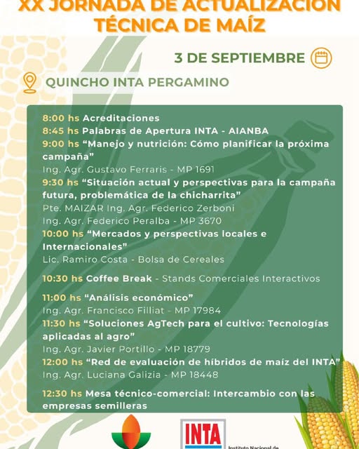 XX Jornada de Actualización Técnica de Maíz en Pergamino