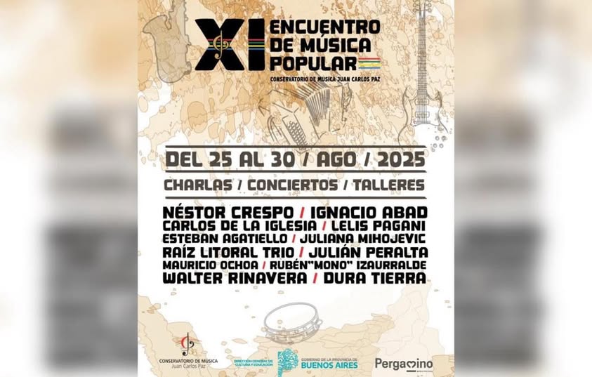 XI Encuentro de Música Popular: seis días de charlas, talleres y conciertos con artistas de renombre nacional