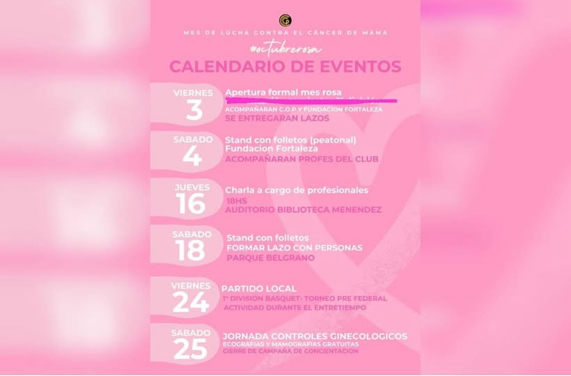Octubre Rosa: Comunicaciones se suma a la campaña de concientización