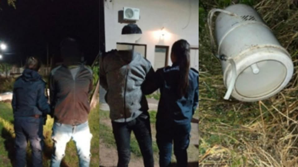 Robaron un lavarropas y a las  pocas cuadras los detuvieron  cuando escapaban caminando