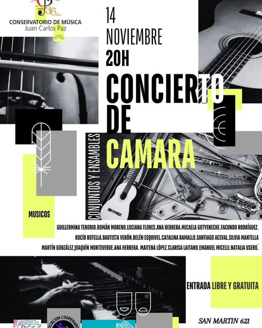 El Conservatorio 'Juan Carlos Paz' cierra el año con música y talento local