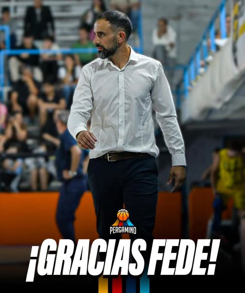 Federico Díaz dejó de ser el entrenador de Pergamino Básquet