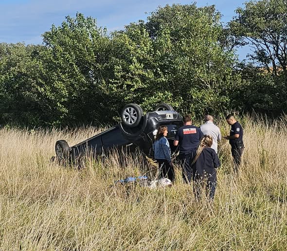 Vuelco en Ruta N° 8 a la  altura del kilómetro 256