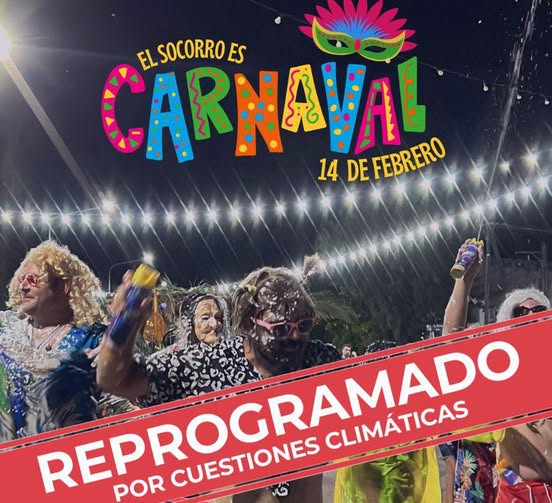 El Socorro reprogramó su Carnaval por cuestiones climáticas