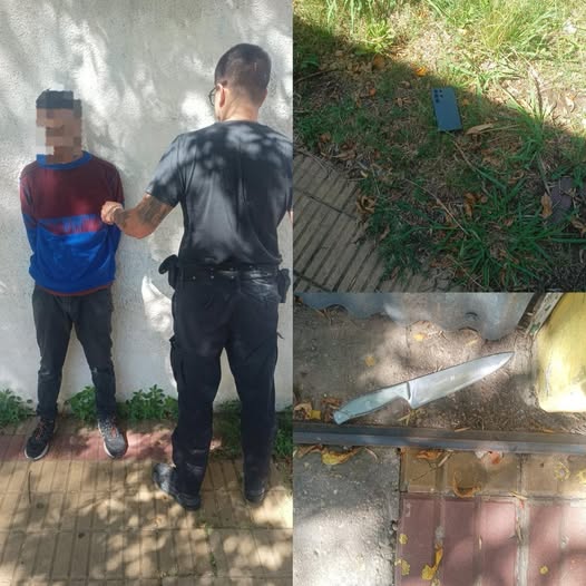 Despertó por ruidos, lo vio  bajar del techo y lo persiguió  hasta que lo capturó la Policía