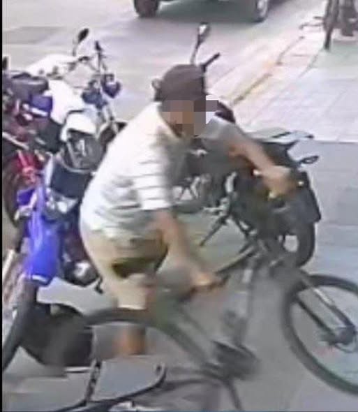 Identificaron por cámaras al ladrón de una bicicleta y lo detuvieron