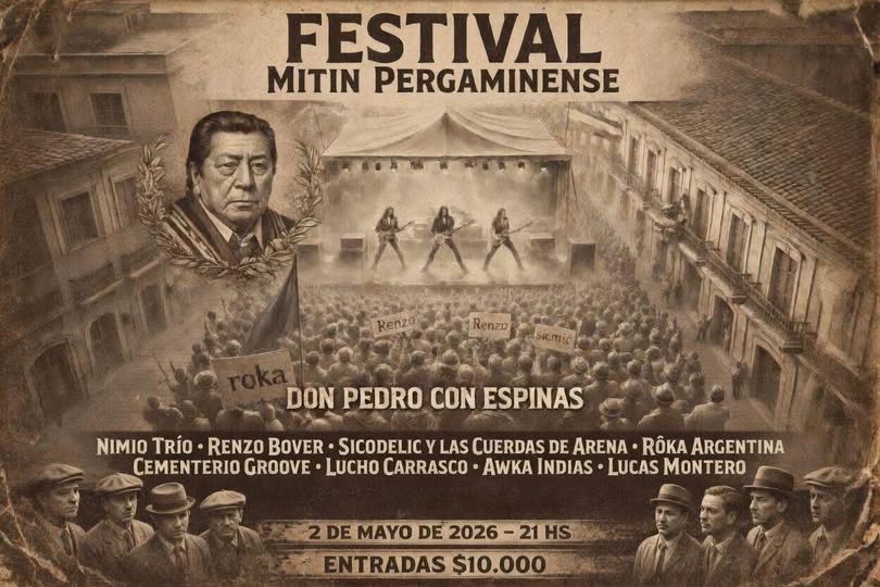 Mitin Pergaminense: música, arte y autogestión para encender la escena local