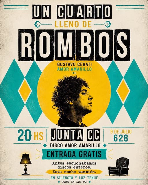 'Un cuarto lleno de rombos': Una noche para volver a  escuchar a Cerati como en los 90