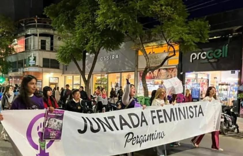 A 11 años del primer Ni Una Menos, la Junta Feminista Pergamino volvió a marchar contra la violencia machista