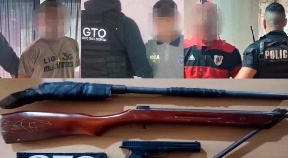 Tras hechos delictivos en la ciudad, fuerzas policiales allanaron en barrio San Francisco de San Nicolás, secuestraron tres armas de fuego y aprehendieron a tres personas