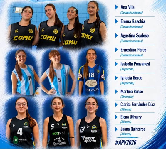 Vóley: siete pergaminenses fueron convocadas a la preselección bonaerense Sub 14